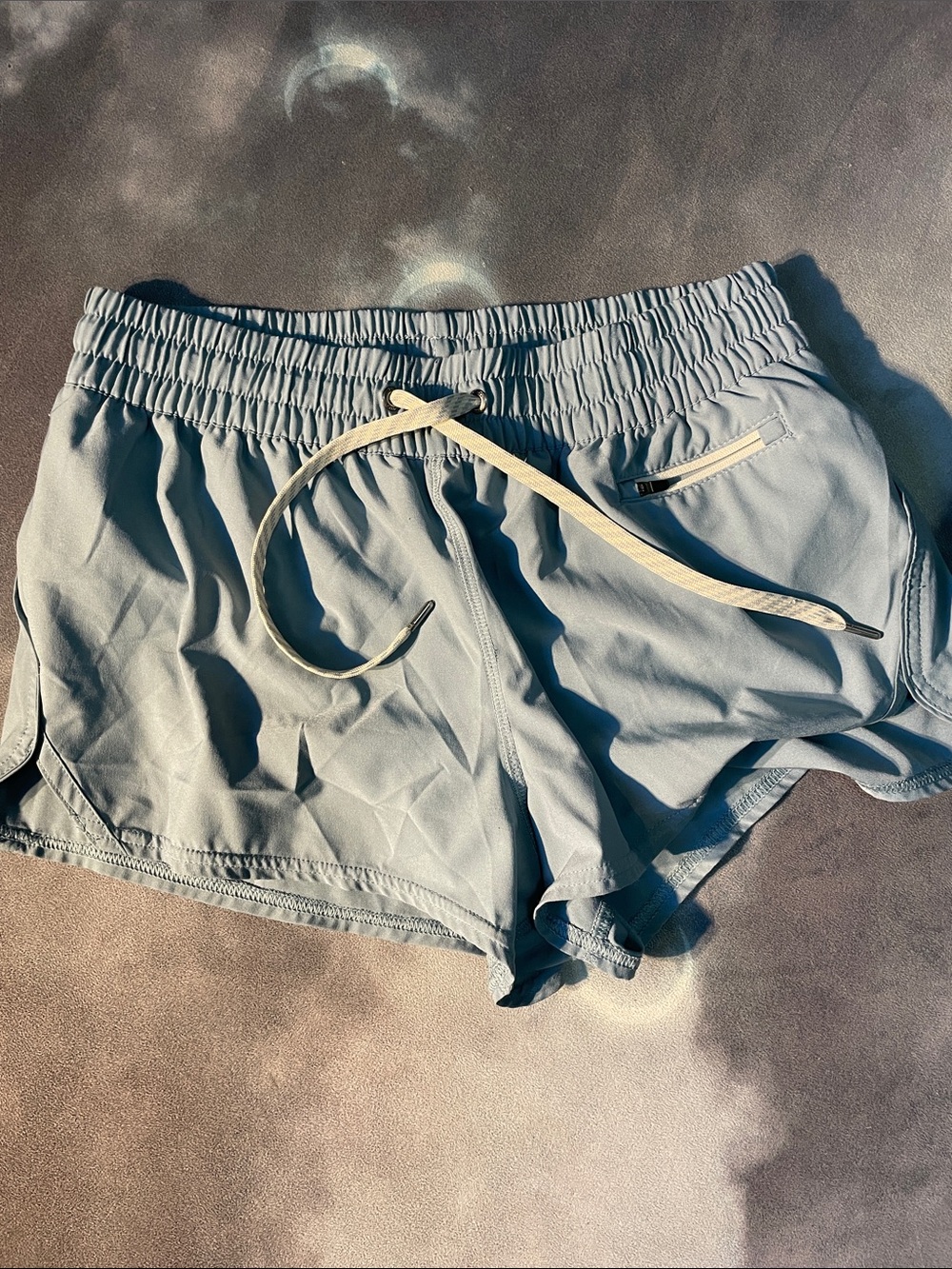 Source Unknown Light Blue Women's Athletic Drawstring Shorts